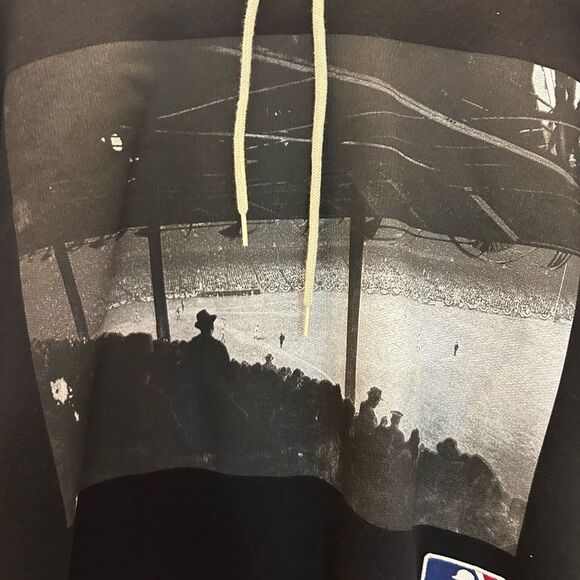 Men's X MLB hooded, cotton sweatshirt size XXL made in Italy, NWT - Picture 6 of 12